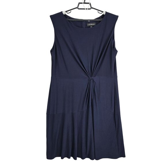 Womens Lane Bryant Sleeveless Navy Blue Dress Polyester Spandex Blend Size 18/20 - Picture 1 of 9